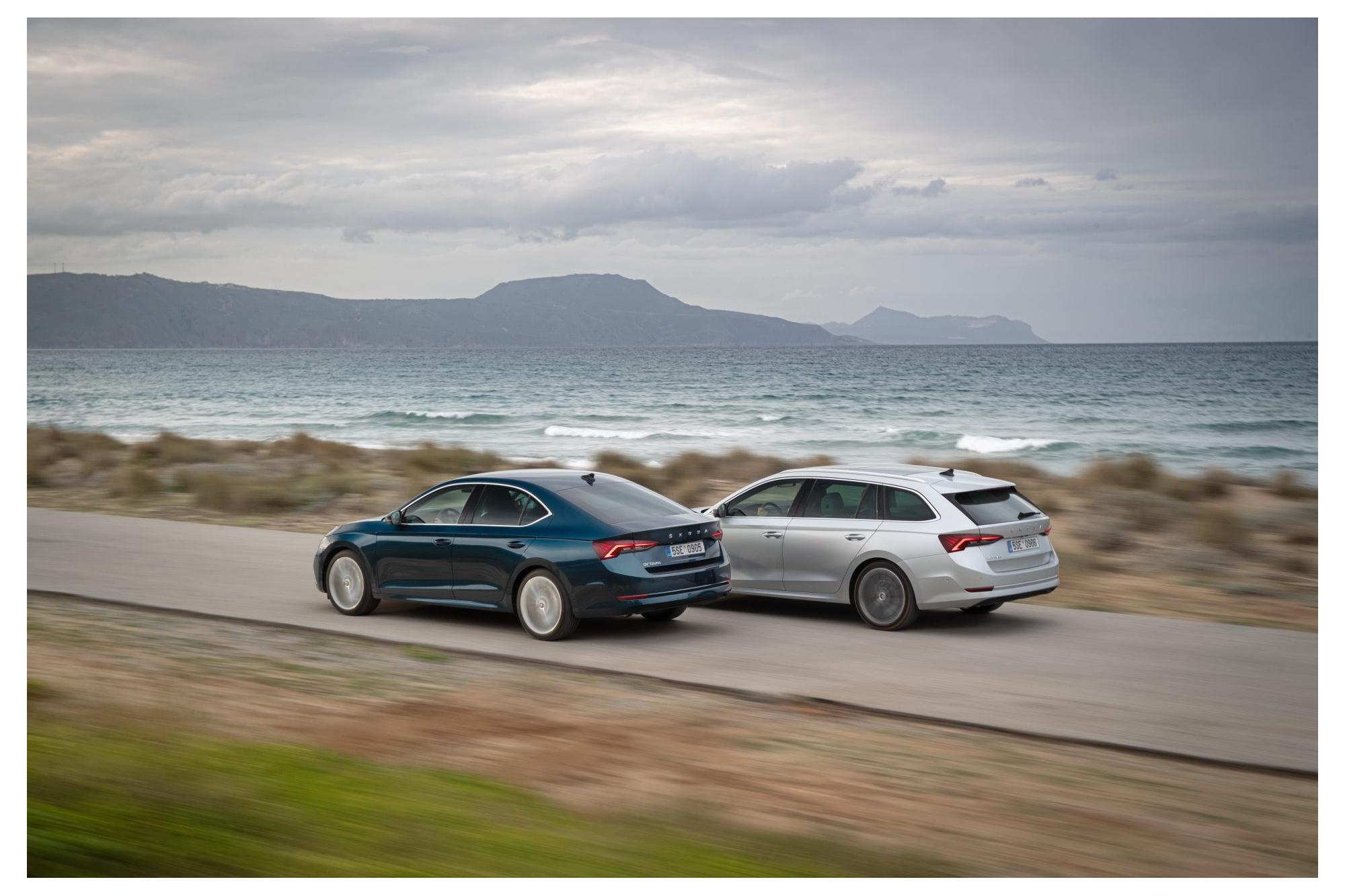 Η νέα SKODA OCTAVIA Grand Coupe φωτογραφημένη στην Κρήτη
